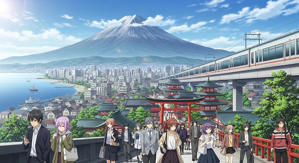 Anime Nagoya Castle Skyline Wallpaper