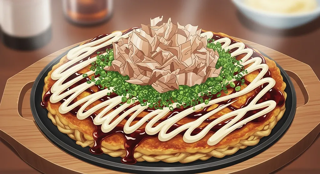Anime Okonomiyaki Japanese Food Wallpaper