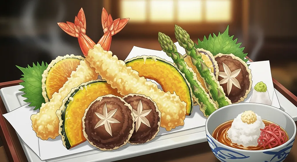 Anime Tempura Platter Wallpaper