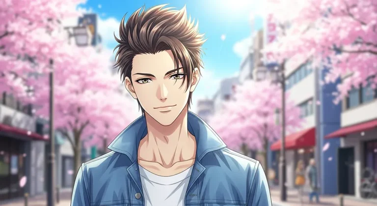 Anime boy cherry blossom wallpaper