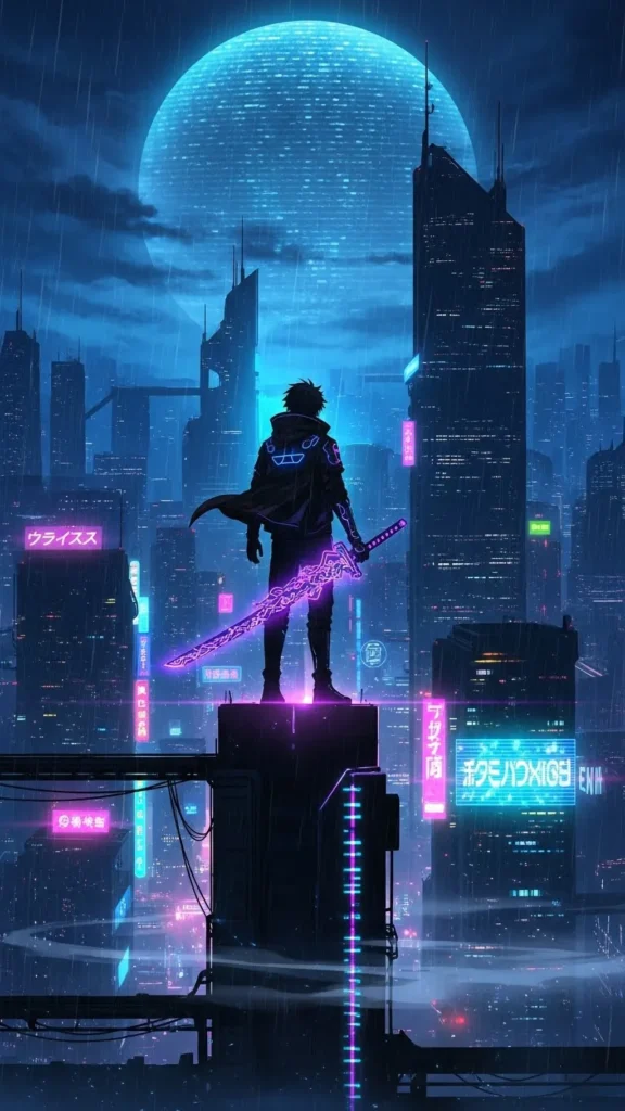 Cyberpunk Samurai Night City Wallpaper