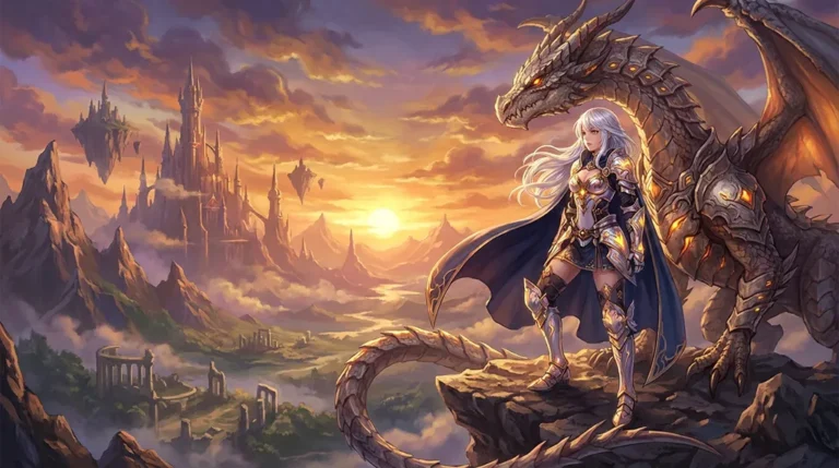 Dragon Knight Fantasy Anime Girl Wallpaper