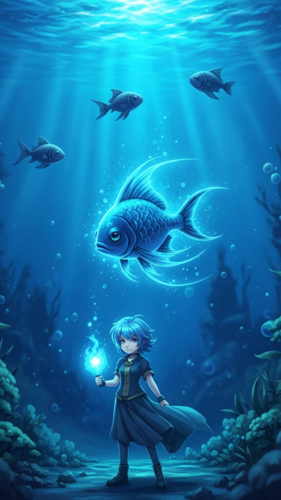 Fantasy Underwater Anime Girl Wallpaper