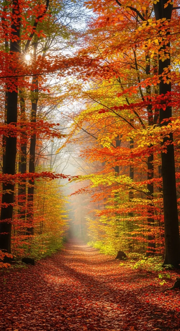 Golden Autumn Forest Trail