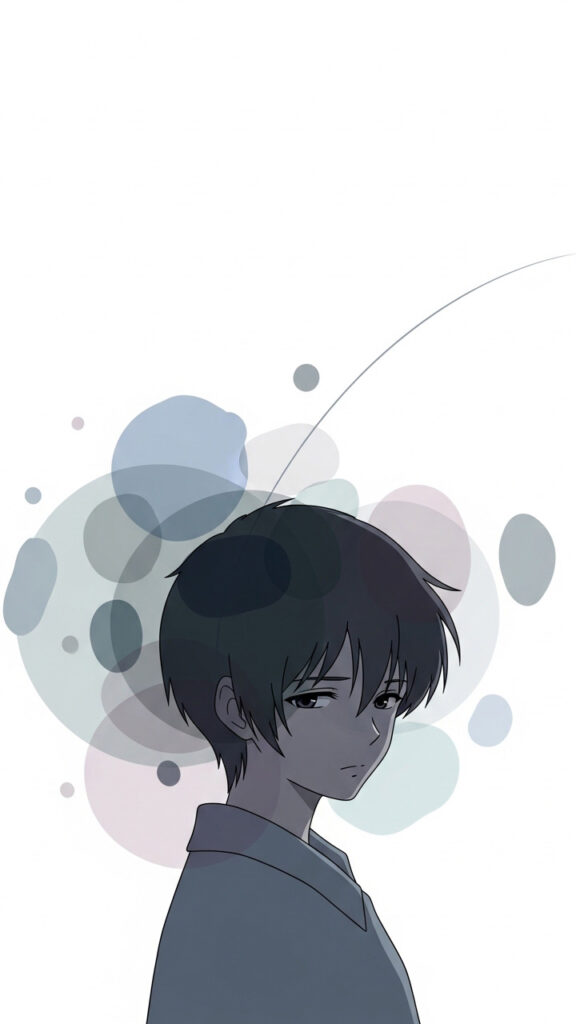 Minimal Anime Boy Aesthetic Wallpaper