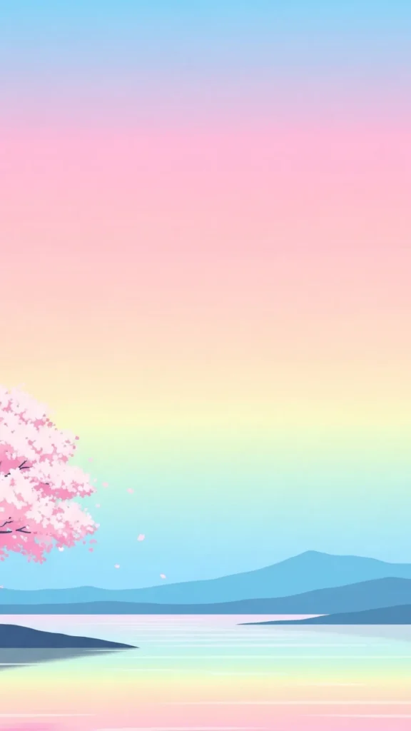 Pastel Sakura Anime Wallpaper