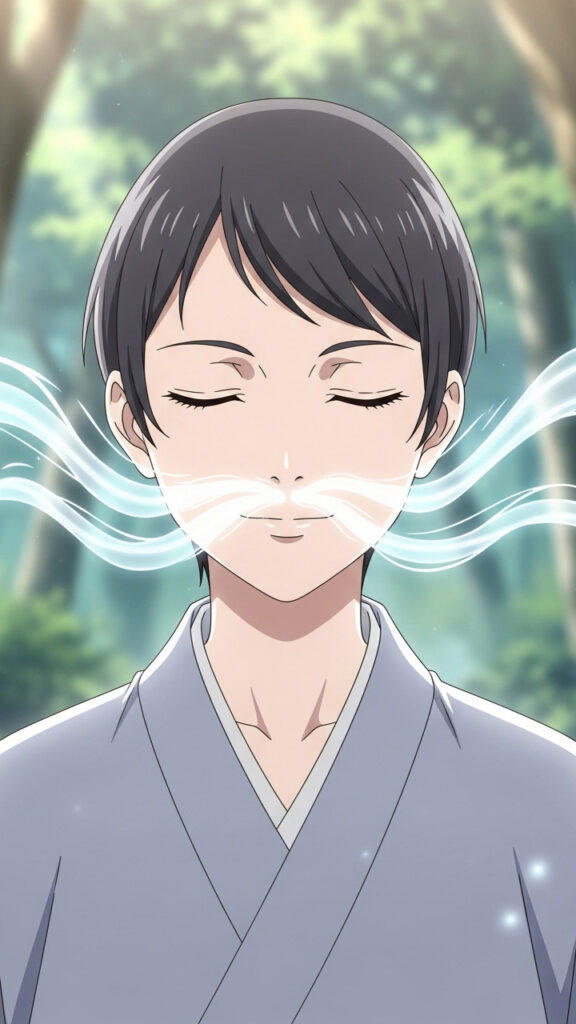 Peaceful Anime Boy Aesthetic Wallpaper