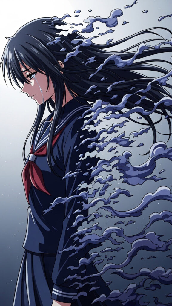 Sad Anime Girl Crying Wallpaper